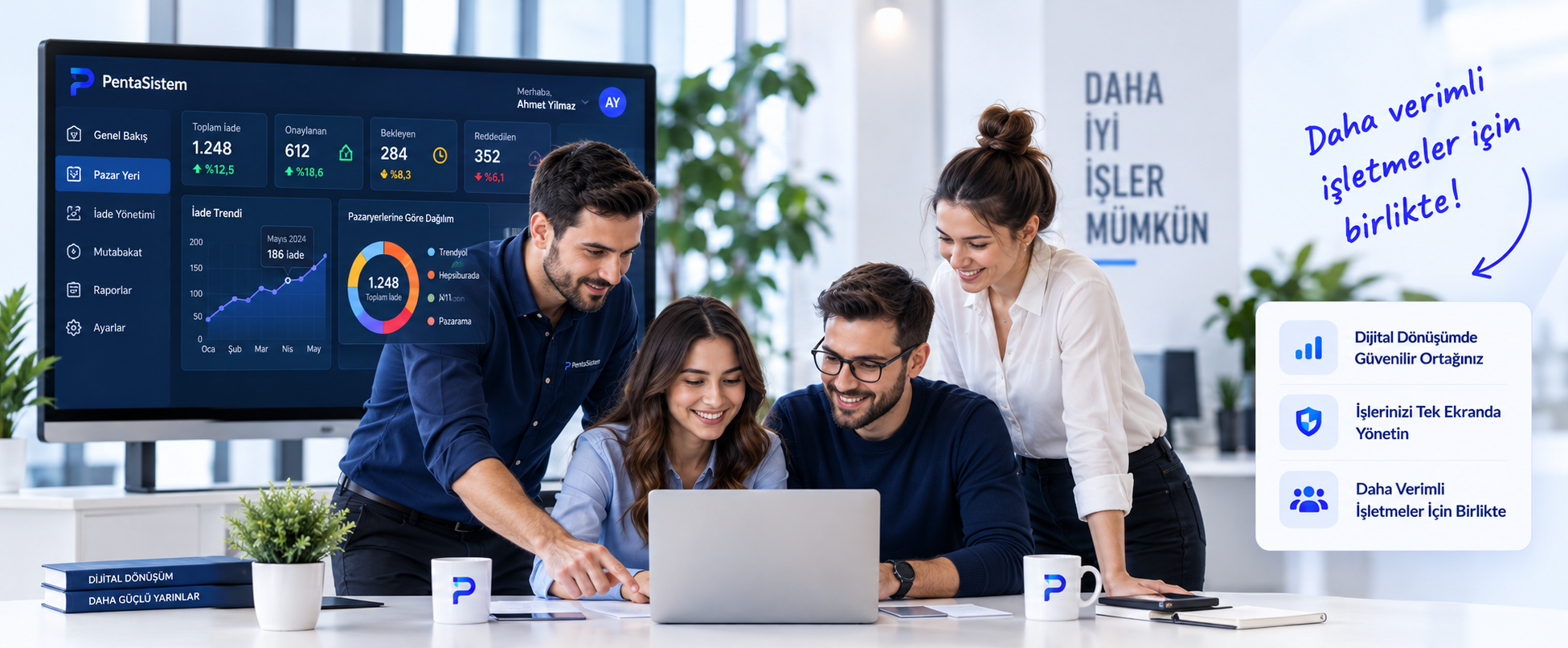 PentaSistem ekibi ve dijital dönüşüm paneli